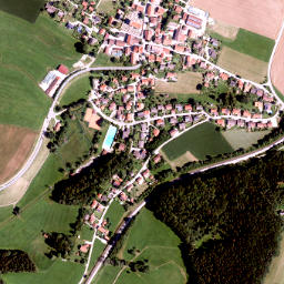 Vachendorf map(satellite map)