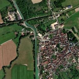 Ravières map(satellite map)