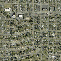 4003 North Oak Street Spokane WA High Resolution Satellite Map