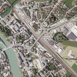 Hallein map(satellite map)