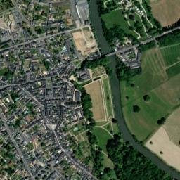 Le Lude map(satellite map)