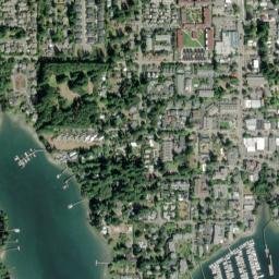 Bainbridge Island map(satellite map)