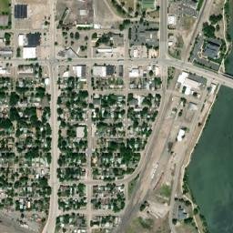 299 3rd Street Northwest Great Falls MT High Resolution Satellite Map