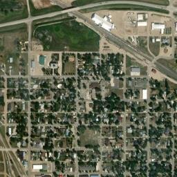 100-198 9th Avenue North Carrington ND High Resolution Satellite Map