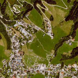 Saalbach map(satellite map)