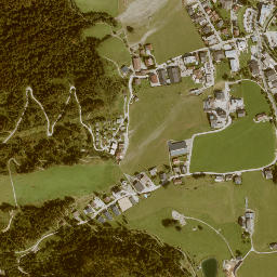 Flachau map(satellite map)