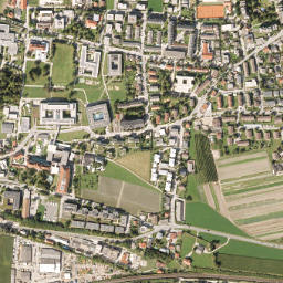 Hall in Tirol map(satellite map)