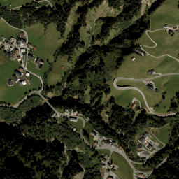 Schröcken map(satellite map)