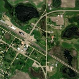 100-148 1st Street East, Courtenay, ND High Resolution Satellite Map