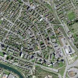 Biel/Bienne District map(satellite map)