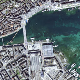Lucerne-Stadt District map(satellite map)