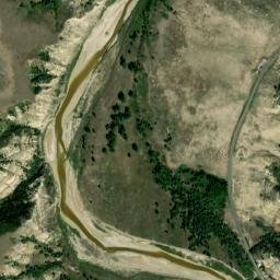 E River Rd, Little Missouri National Grassland, Theodore Roos High Resolution Satellite Map