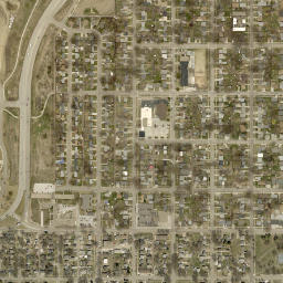 1301-1399 East Ave F Bismarck ND 58501 High Resolution Satellite Map