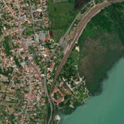 Badacsonytomaj map(satellite map)