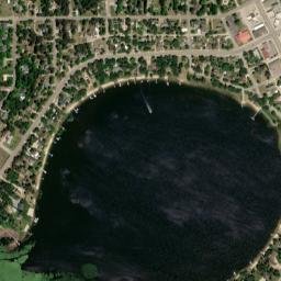 Menahga map(satellite map)