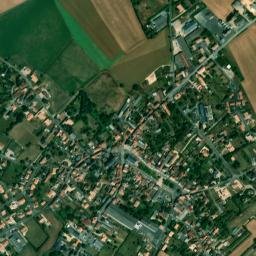Thénezay map(satellite map)