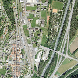 Thusis map(satellite map)