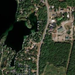 Cross Lake map(satellite map)