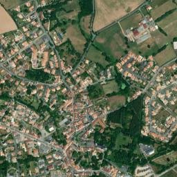 Bournezeau map(satellite map)