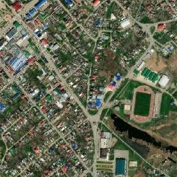 Kushchëvskaya map(satellite map)