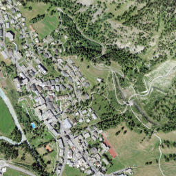 Pontresina map(satellite map)