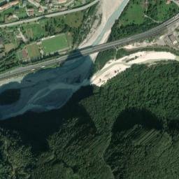 Chiusaforte map(satellite map)