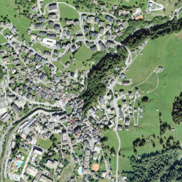 Leukerbad map(satellite map)