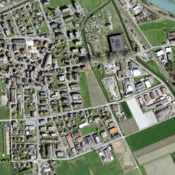 Vouvry map(satellite map)