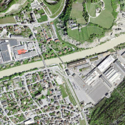 Chippis map(satellite map)