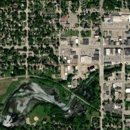 Fergus Falls map(satellite map)