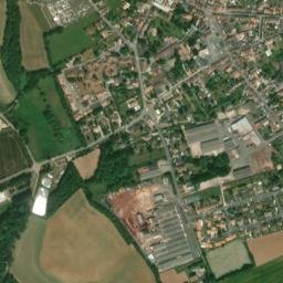 Sauzé-Vaussais map(satellite map)