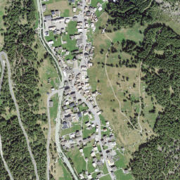 Saas-Grund map(satellite map)