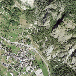 Evolène map(satellite map)