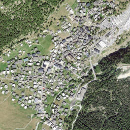 Saas-Fee map(satellite map)