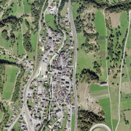 Orsières map(satellite map)