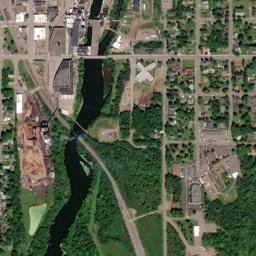 Park Falls map(satellite map)