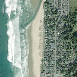 Cannon Beach map(satellite map)