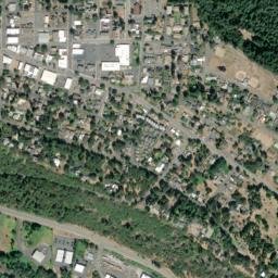 White Salmon map(satellite map)