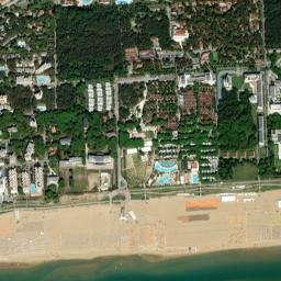 Bibione map(satellite map)