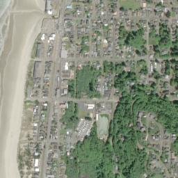 Rockaway Beach map(satellite map)