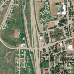 Crow Agency map(satellite map)