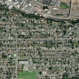 The Dalles map(satellite map)