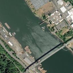 Northwest Saint Johns Bridge, Portland, OR High Resolution Satellite Map