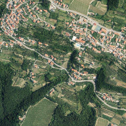 Hrvatini map(satellite map)