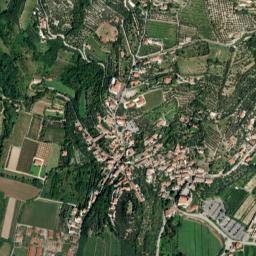 Arquà Petrarca map(satellite map)
