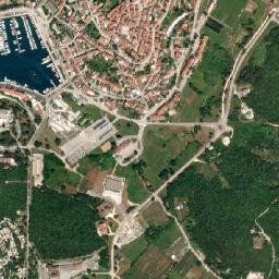 Vrsar-Orsera map(satellite map)