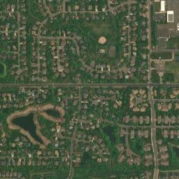 12428 89th Place North Maple Grove MN High Resolution Satellite Map