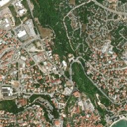 Grad Krk map(satellite map)