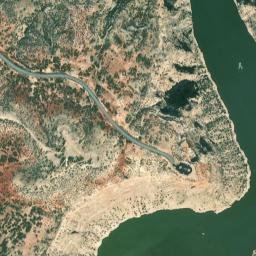 Bighorn Canyon National Recreation Area Canyon Overlook Road  High Resolution Satellite Map