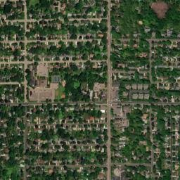 1007 Roselawn Avenue West, Roseville, MN High Resolution Satellite Map